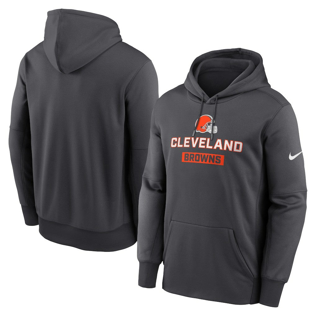 Cleveland Browns Toss Sweep Performance Pullover Hoodie Anthracite | Nike for Sale