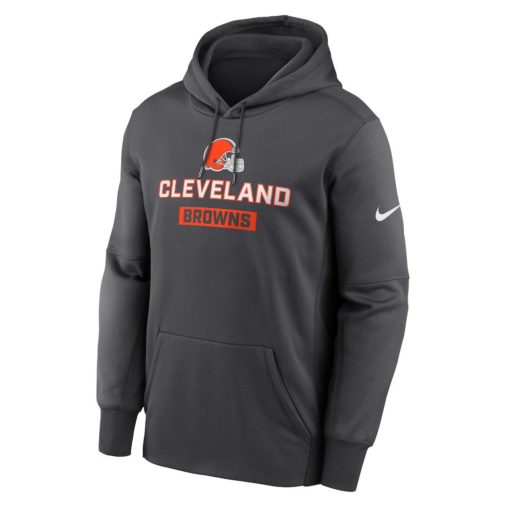 Cleveland Browns Toss Sweep Performance Pullover Hoodie Anthracite | Nike for Sale
