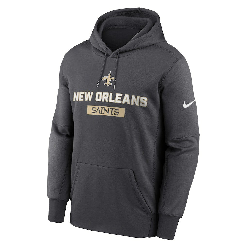 New Orleans Saints Toss Sweep Performance Pullover Hoodie Anthracite | Nike for Sale