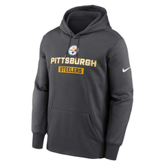 Pittsburgh Steelers Toss Sweep Performance Pullover Hoodie Anthracite | Nike for Sale