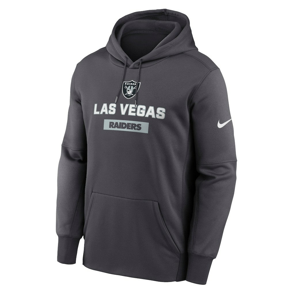 Las Vegas Raiders Toss Sweep Performance Pullover Hoodie Anthracite | Nike for Sale