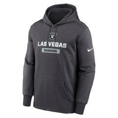 Las Vegas Raiders Toss Sweep Performance Pullover Hoodie Anthracite | Nike for Sale