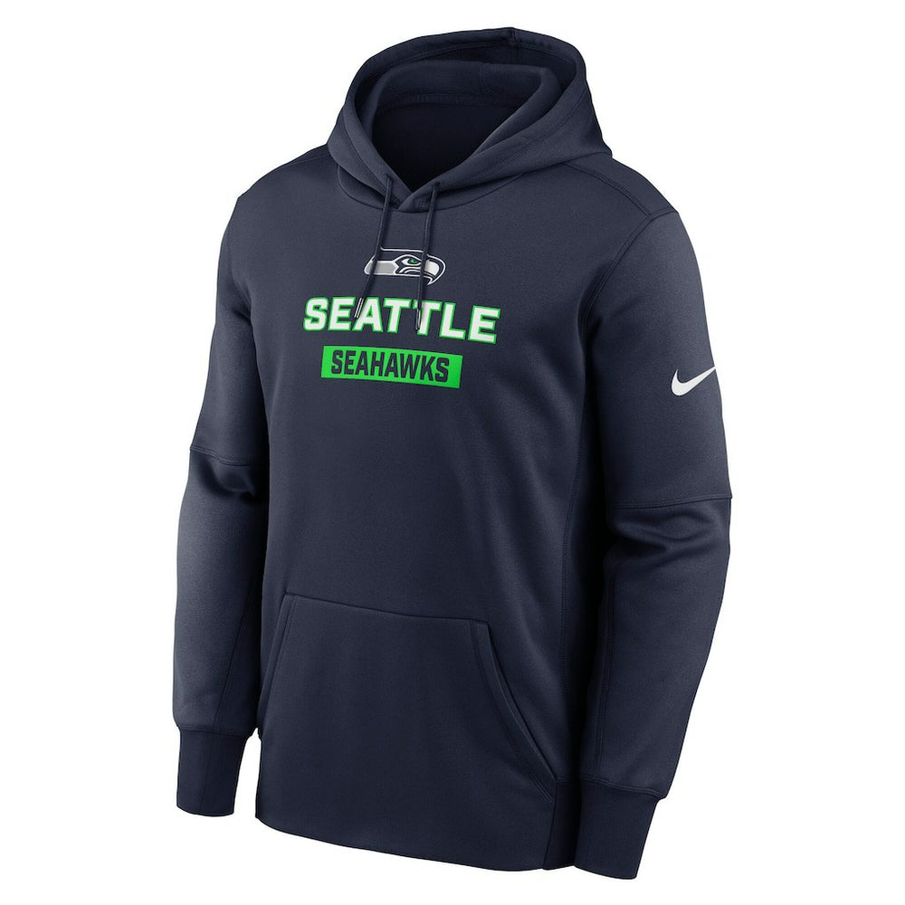 Seattle Seahawks Toss Sweep Performance Pullover Hoodie College Navy | Nike for Sale