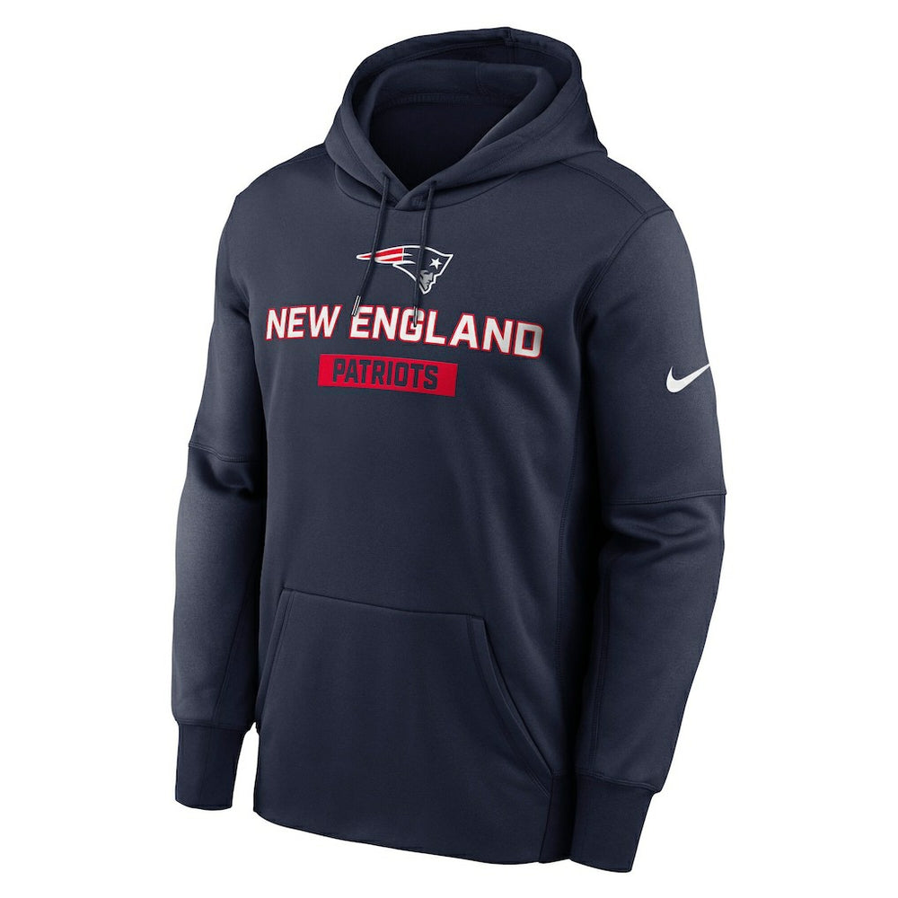 New England Patriots Toss Sweep Performance Pullover Hoodie Navy | Nike for Sale