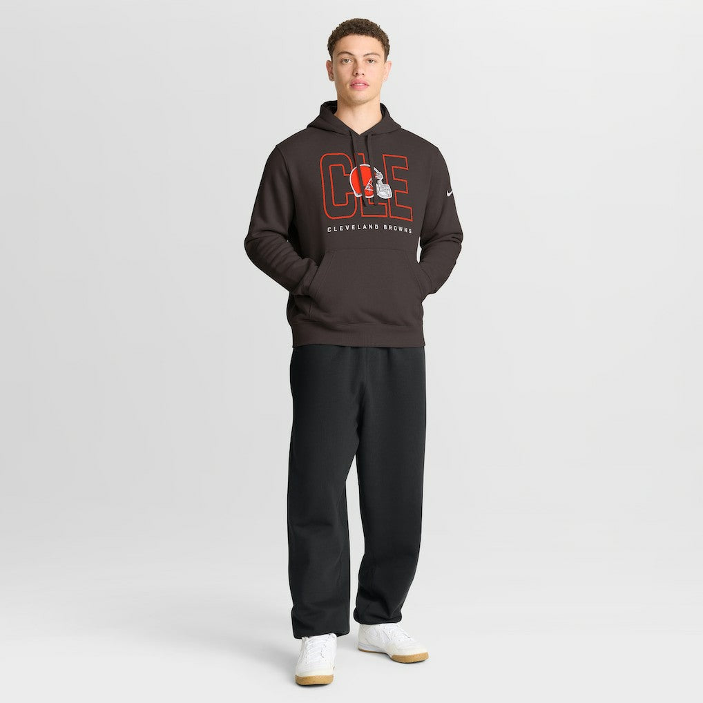 Cleveland Browns Busted Play Club Fleece Pullover Hoodie Brown | Nike for Sale