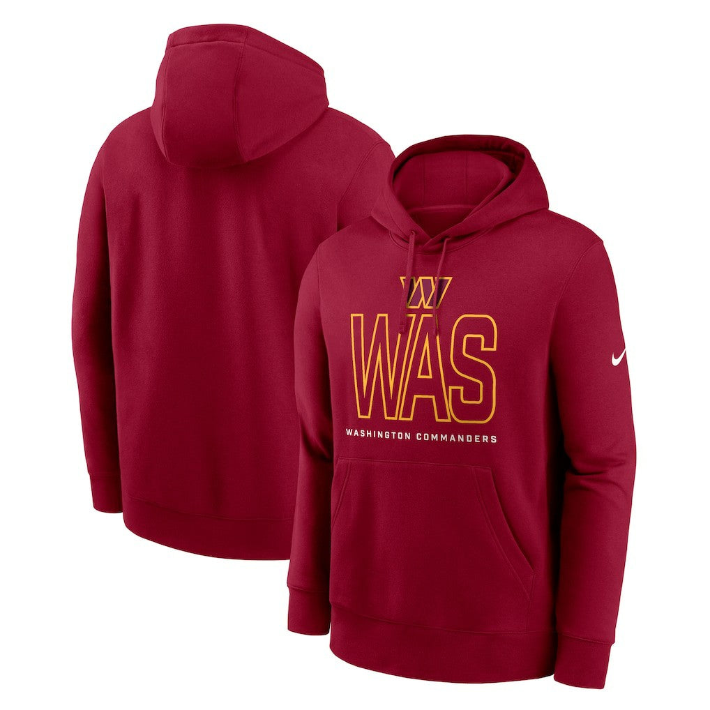 Washington Commanders Busted Play Club Fleece Pullover Hoodie Burgundy | Nike for Sale