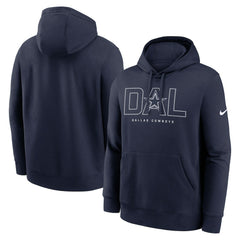 Dallas Cowboys Busted Play Club Fleece Pullover Hoodie Navy | Nike for Sale