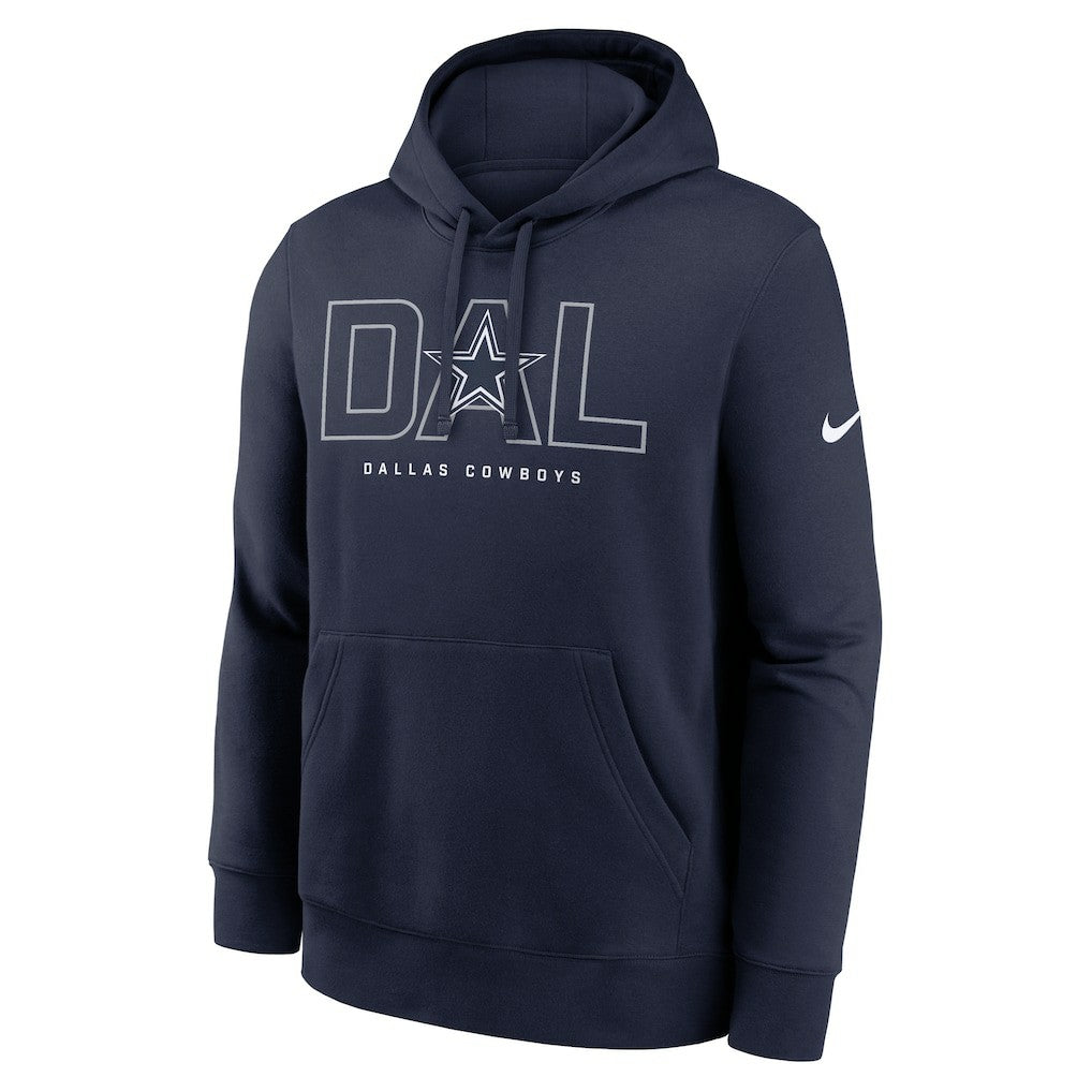 Dallas Cowboys Busted Play Club Fleece Pullover Hoodie Navy | Nike for Sale