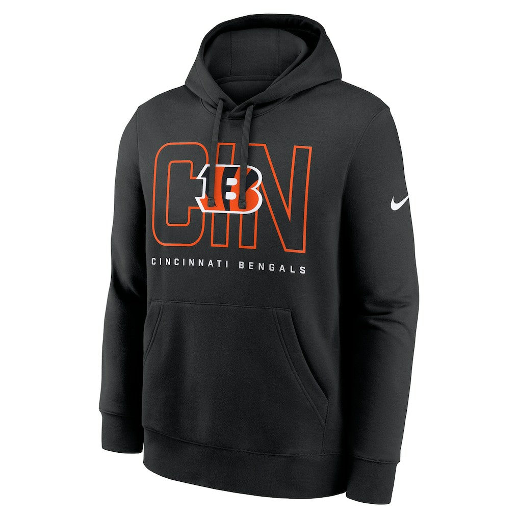 Cincinnati Bengals Busted Play Club Fleece Pullover Hoodie Black | Nike for Sale
