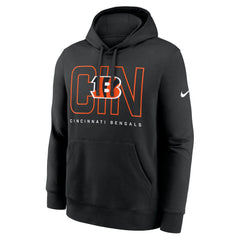 Cincinnati Bengals Busted Play Club Fleece Pullover Hoodie Black | Nike for Sale