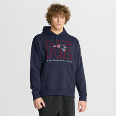 New England Patriots Busted Play Club Fleece Pullover Hoodie Navy | Nike for Sale
