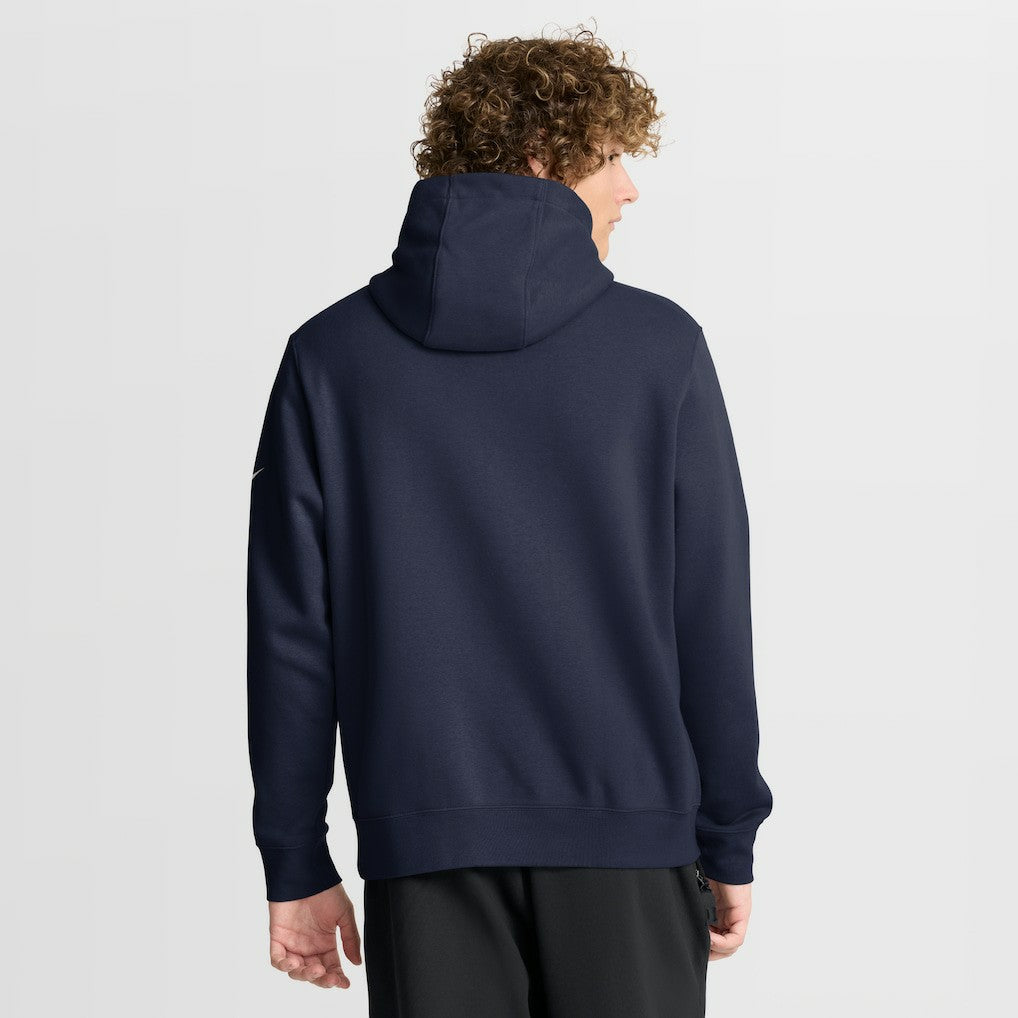 New England Patriots Busted Play Club Fleece Pullover Hoodie Navy | Nike for Sale