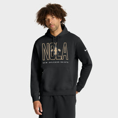 New Orleans Saints Busted Play Club Fleece Pullover Hoodie Black | Nike for Sale