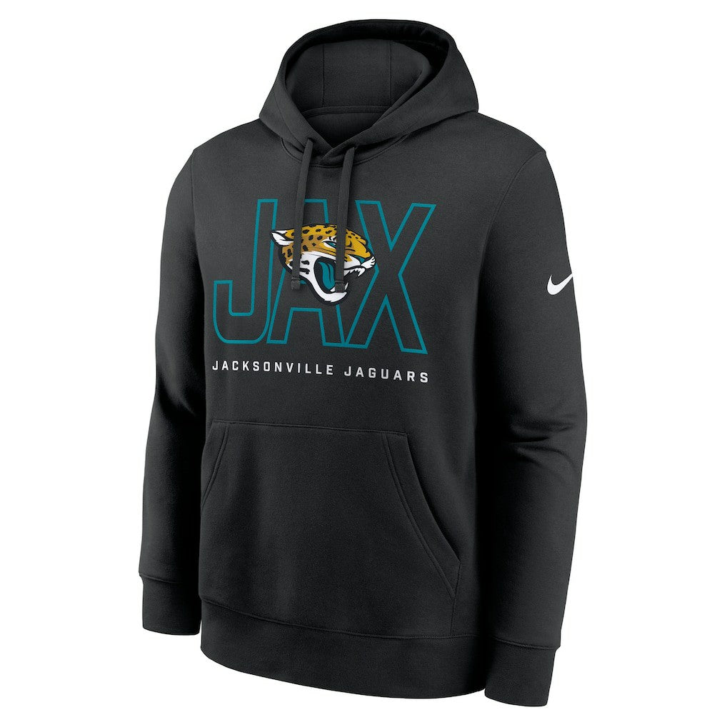 Jacksonville Jaguars Busted Play Club Fleece Pullover Hoodie Black | Nike for Sale