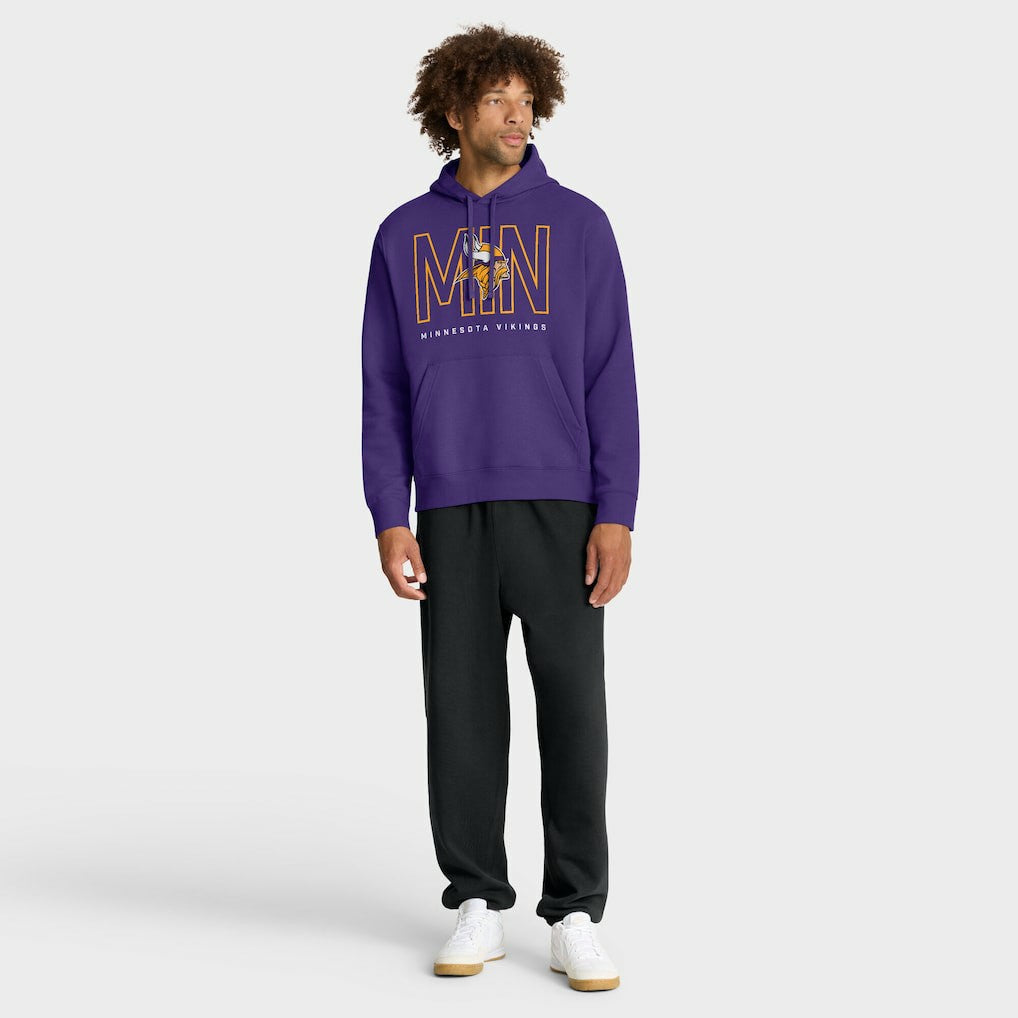 Minnesota Vikings Busted Play Club Fleece Pullover Hoodie Purple | Nike for Sale