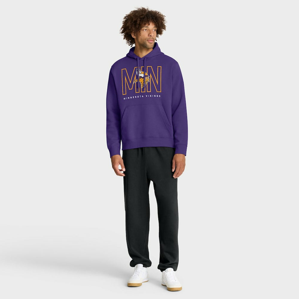 Minnesota Vikings Busted Play Club Fleece Pullover Hoodie Purple | Nike for Sale