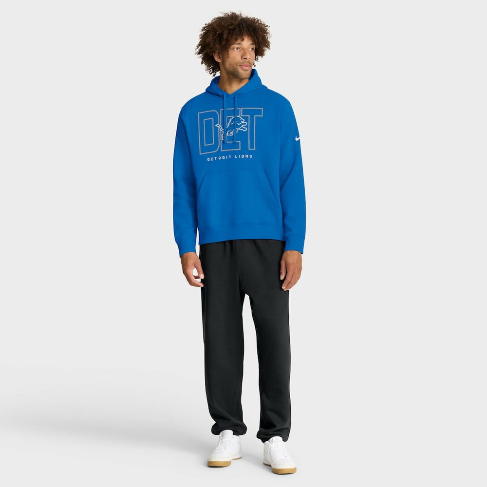 Detroit Lions Busted Play Club Fleece Pullover Hoodie Blue | Nike for Sale