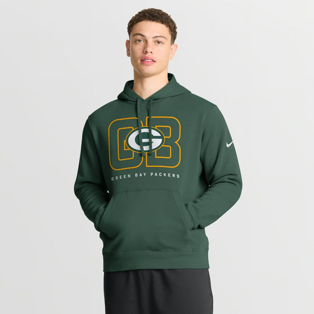 Green Bay Packers Busted Play Club Fleece Pullover Hoodie Green | Nike for Sale