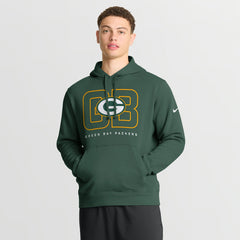 Green Bay Packers Busted Play Club Fleece Pullover Hoodie Green | Nike for Sale