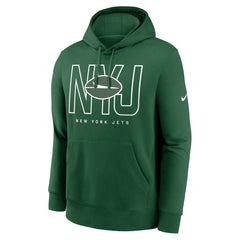 New York Jets Busted Play Club Fleece Pullover Hoodie Green | Nike for Sale