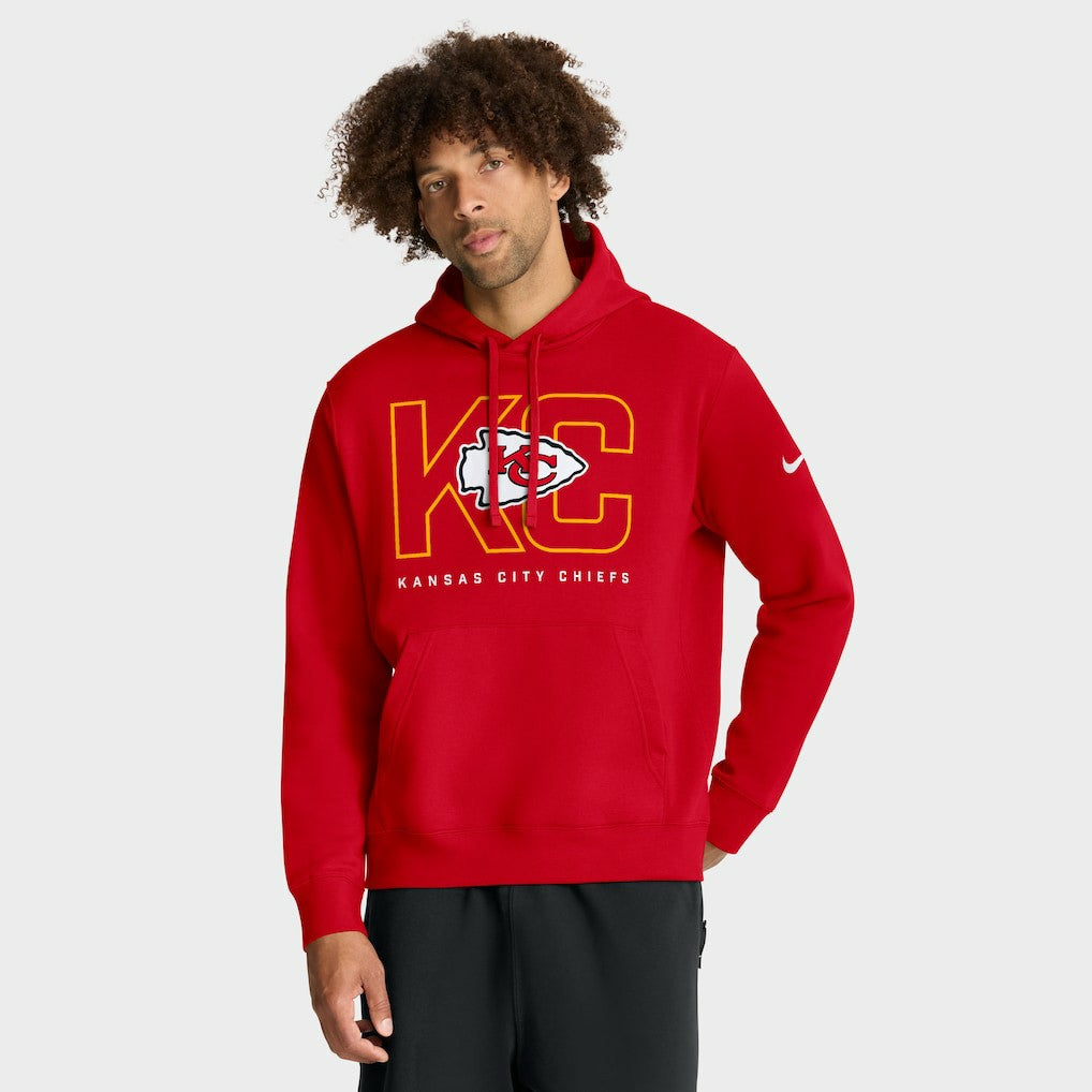 Kansas City Chiefs Busted Play Club Fleece Pullover Hoodie Red | Nike for Sale