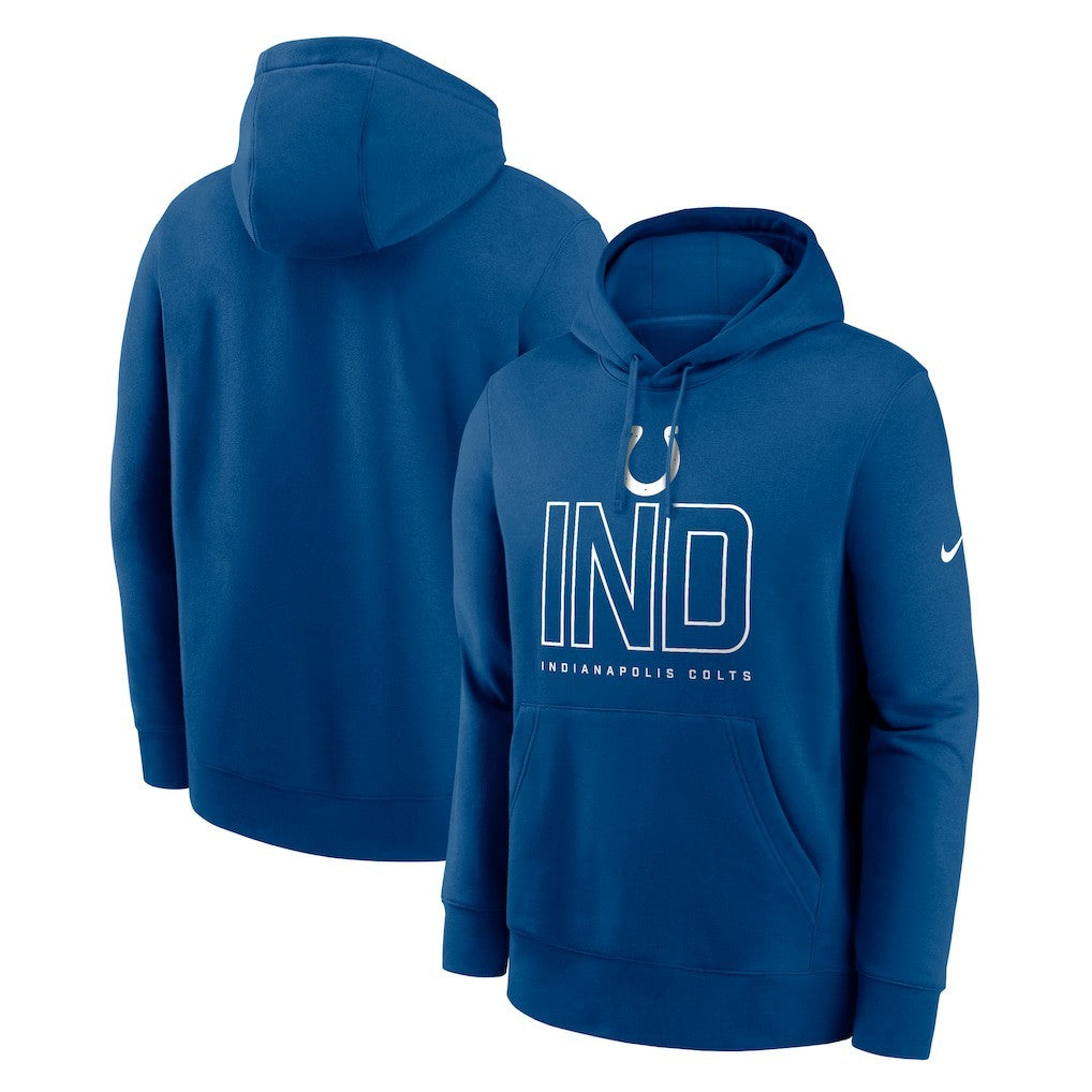 Indianapolis Colts Busted Play Club Fleece Pullover Hoodie Royal | Nike for Sale