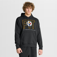 Pittsburgh Steelers Busted Play Club Fleece Pullover Hoodie Black | Nike for Sale