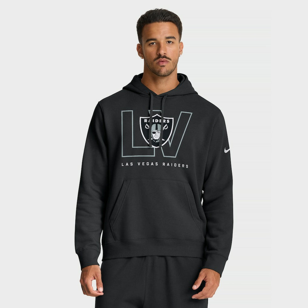 Las Vegas Raiders Busted Play Club Fleece Pullover Hoodie Black | Nike for Sale