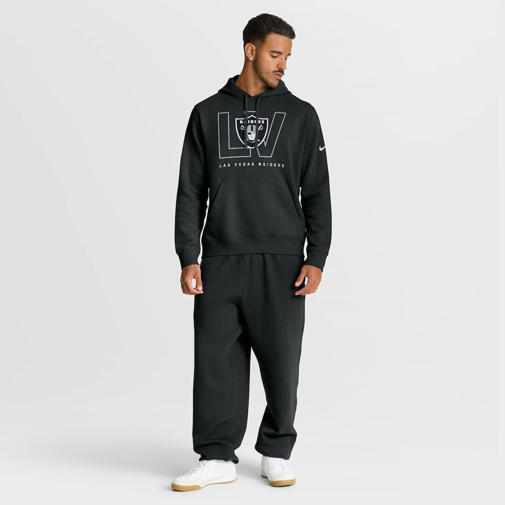 Las Vegas Raiders Busted Play Club Fleece Pullover Hoodie Black | Nike for Sale