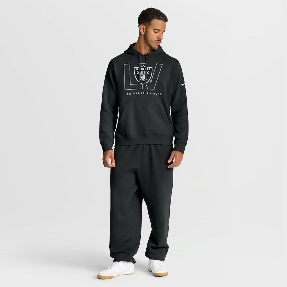 Las Vegas Raiders Busted Play Club Fleece Pullover Hoodie Black | Nike for Sale