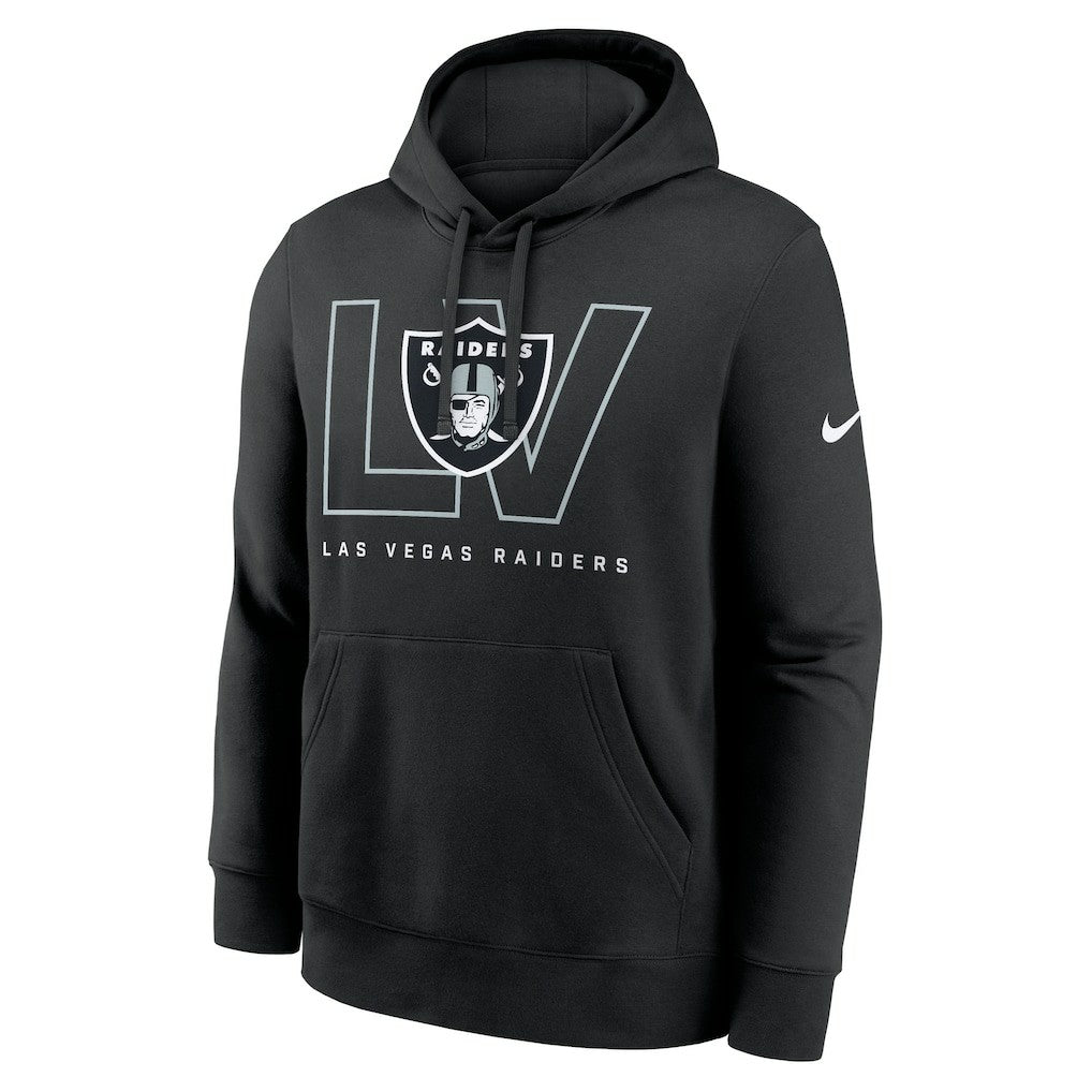 Las Vegas Raiders Busted Play Club Fleece Pullover Hoodie Black | Nike for Sale