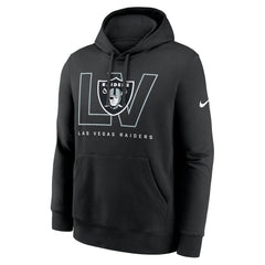 Las Vegas Raiders Busted Play Club Fleece Pullover Hoodie Black | Nike for Sale