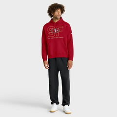 San Francisco 49ers Busted Play Club Fleece Pullover Hoodie Scarlet | Nike for Sale