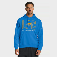 Los Angeles Chargers Busted Play Club Fleece Pullover Hoodie Powder Blue | Nike for Sale