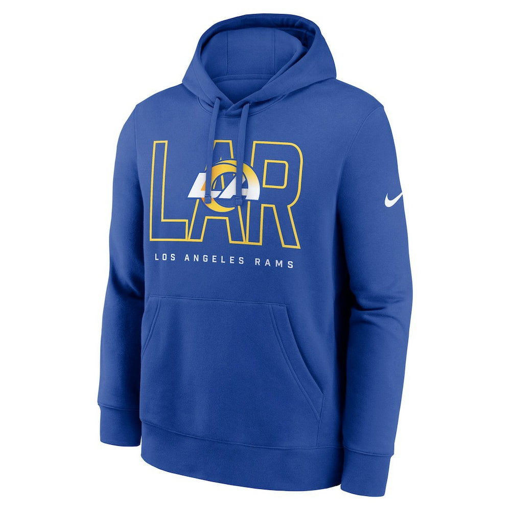 Los Angeles Rams Busted Play Club Fleece Pullover Hoodie Royal | Nike for Sale