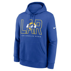 Los Angeles Rams Busted Play Club Fleece Pullover Hoodie Royal | Nike for Sale