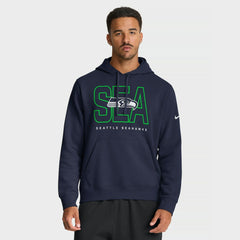 Seattle Seahawks Busted Play Club Fleece Pullover Hoodie College Navy | Nike for Sale