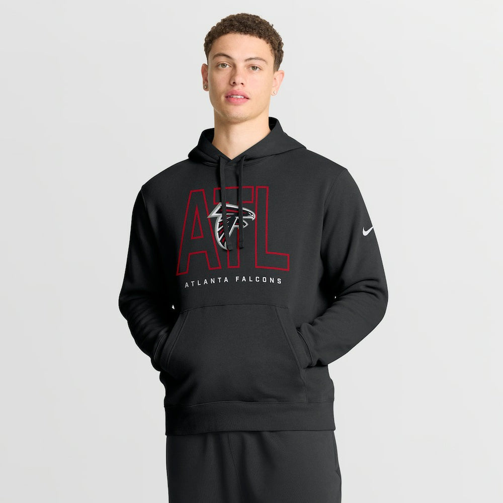 Atlanta Falcons Busted Play Club Fleece Pullover Hoodie Black | Nike for Sale
