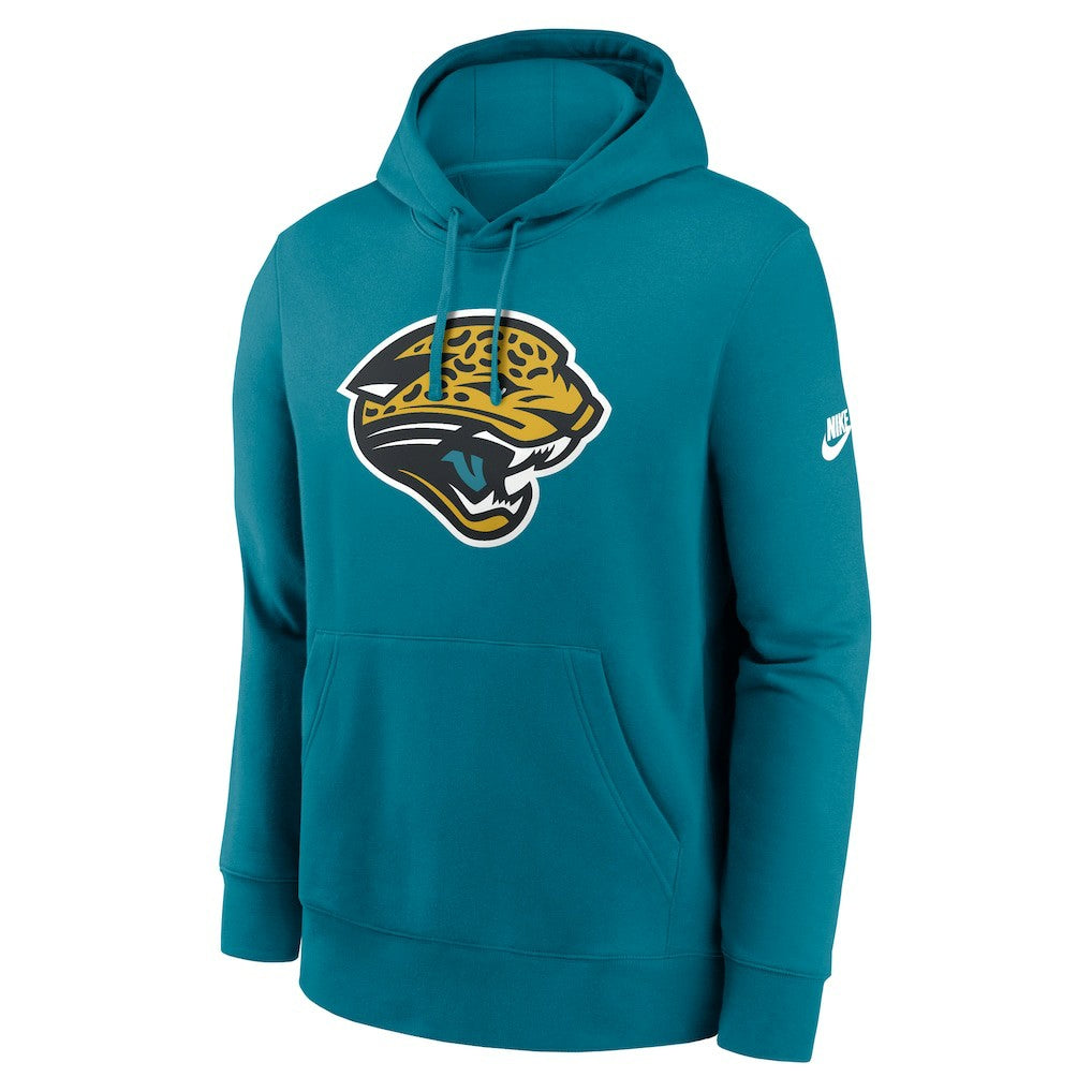 Jacksonville Jaguars Club Fleece Pullover Hoodie Teal | Nike for Sale