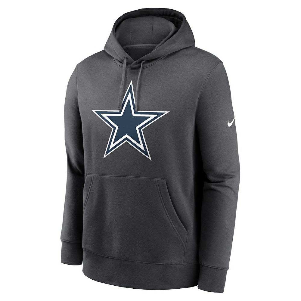 Dallas Cowboys Club Fleece Pullover Hoodie Anthracite | Nike for Sale