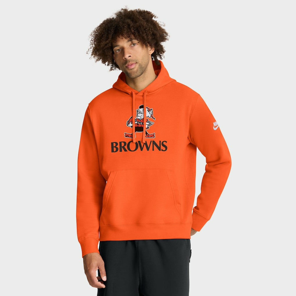 Cleveland Browns Best Season Rewind Club Pullover Hoodie Orange | Nike for Sale