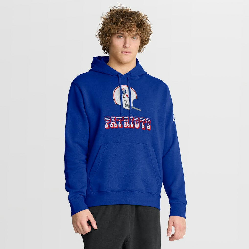 New England Patriots Best Season Rewind Club Pullover Hoodie Royal | Nike for Sale