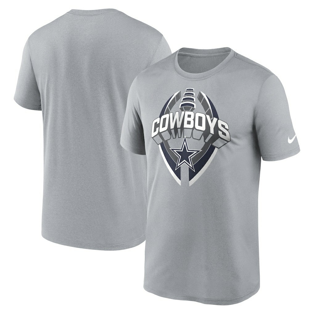 Dallas Cowboys Legend Icon Performance T-Shirt Gray | Nike for Sale