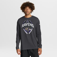 Baltimore Ravens Primetime Legend Icon Performance Long Sleeve T-Shirt Anthracite | Nike for Sale