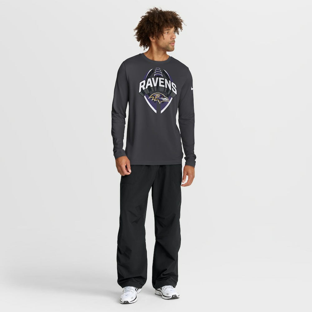 Baltimore Ravens Primetime Legend Icon Performance Long Sleeve T-Shirt Anthracite | Nike for Sale