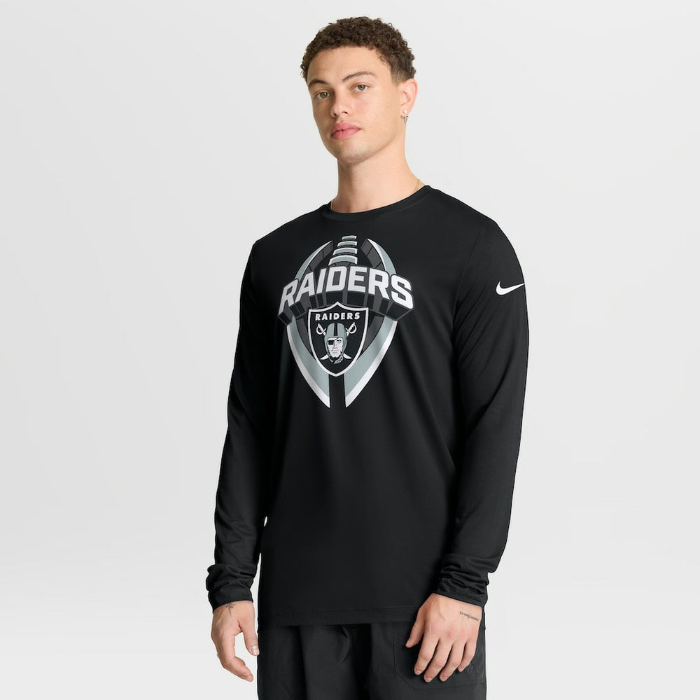 Las Vegas Raiders Primetime Legend Icon Performance Long Sleeve T-Shirt Black | Nike for Sale
