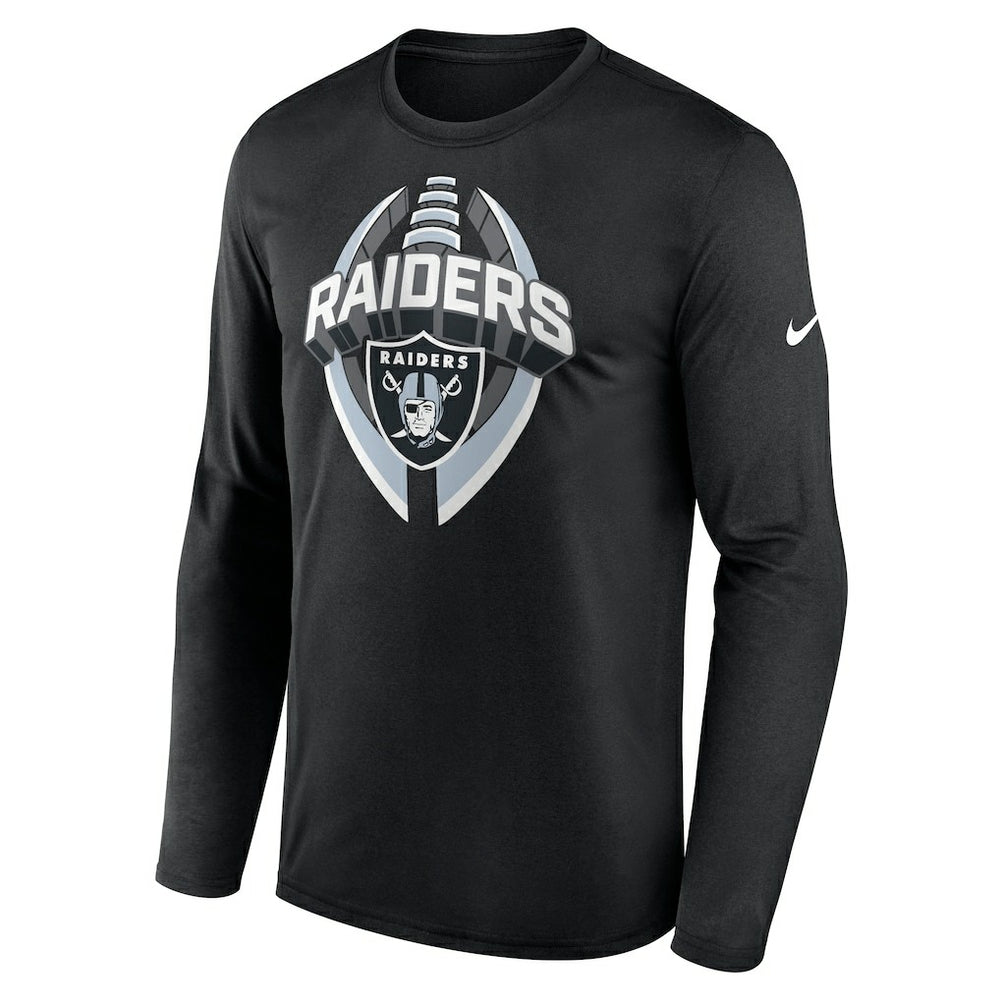 Las Vegas Raiders Primetime Legend Icon Performance Long Sleeve T-Shirt Black | Nike for Sale