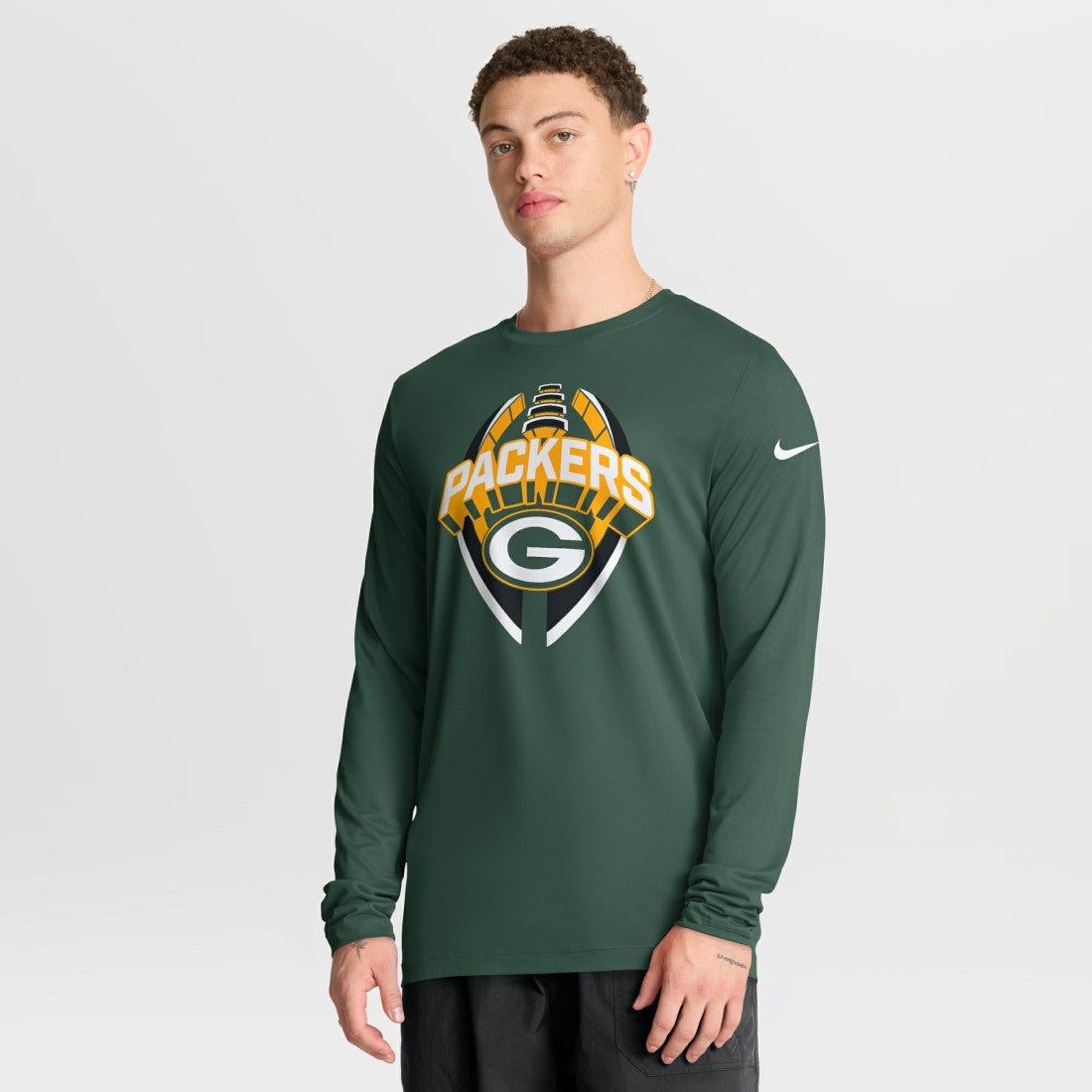 Green Bay Packers Primetime Legend Icon Performance Long Sleeve T-Shirt Green | Nike for Sale