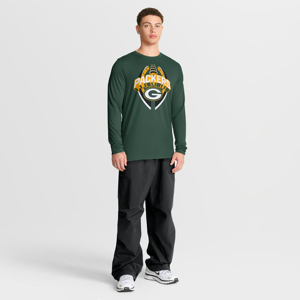 Green Bay Packers Primetime Legend Icon Performance Long Sleeve T-Shirt Green | Nike for Sale