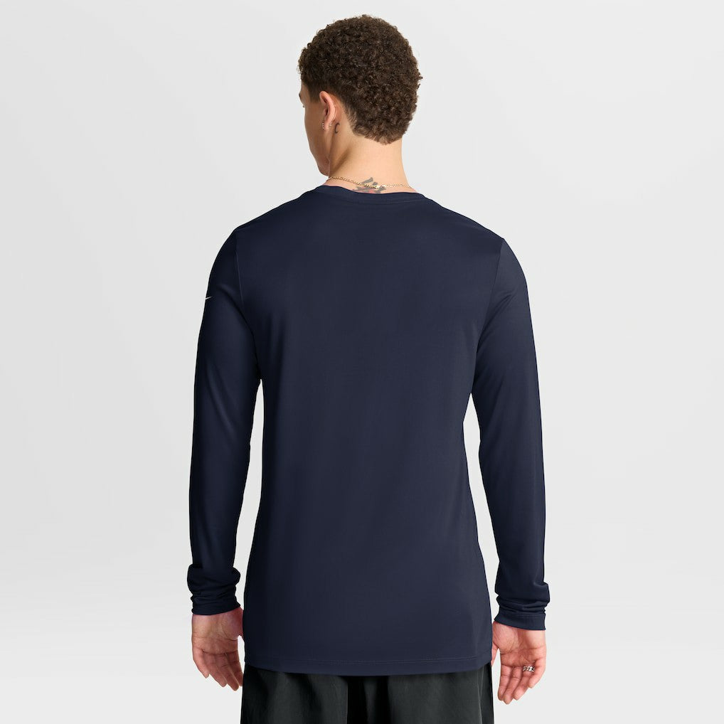 Houston Texans Primetime Legend Icon Performance Long Sleeve T-Shirt Navy | Nike for Sale